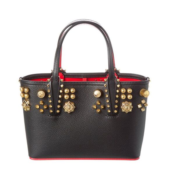 Christian Louboutin Cabata Mini Leather Tote, Black - Picture 2 of 4